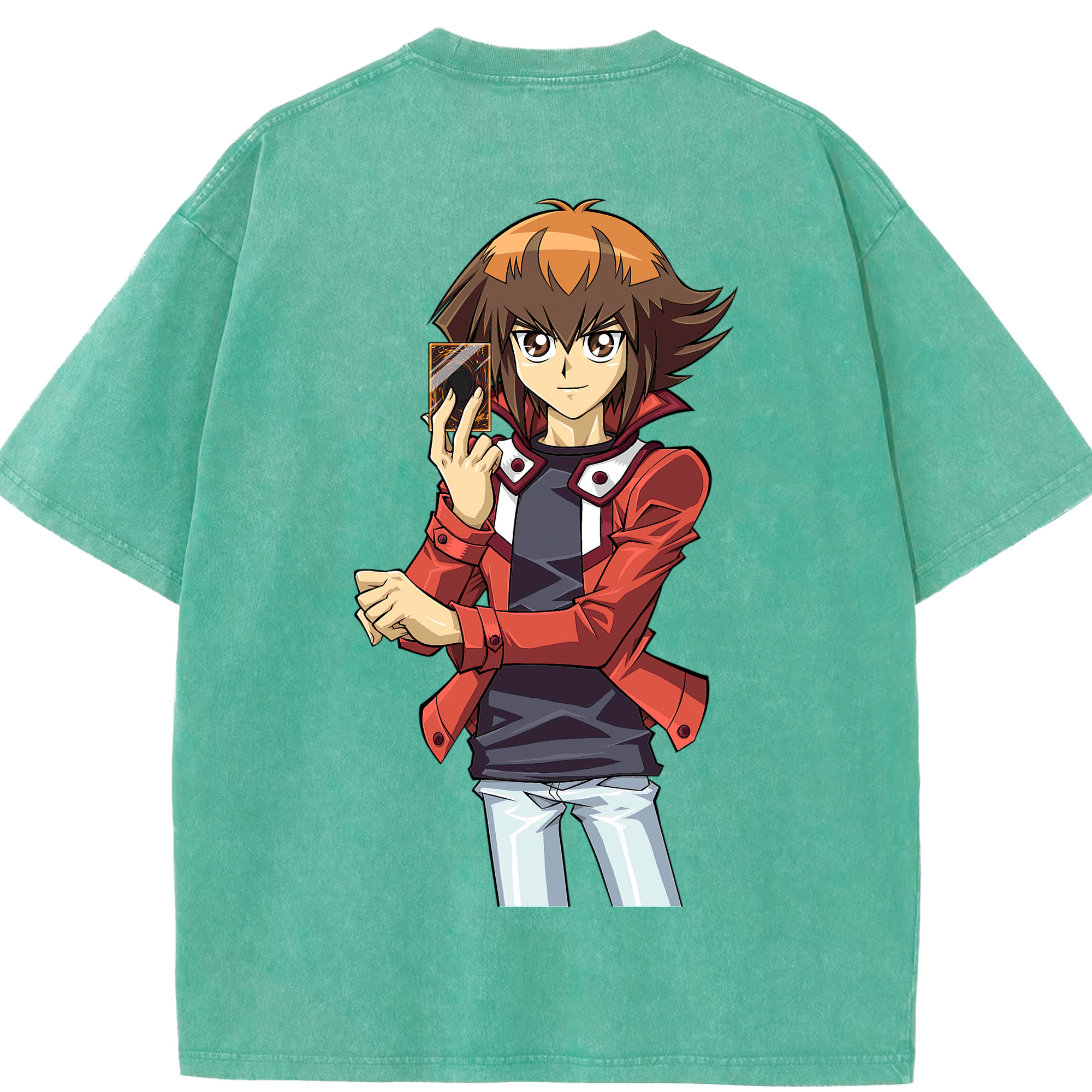 （画像用） 遊☆戯☆王 Yu-Gi-Oh! 綿100% ヴィンテージ風 半袖Tシャツ（背面プリント）